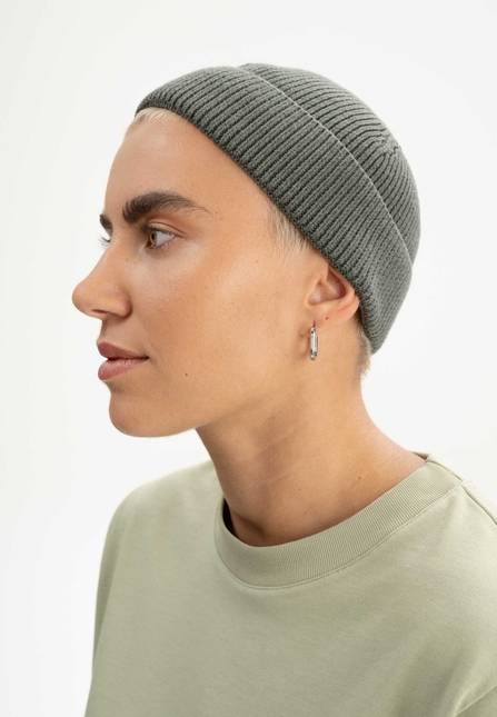 Melawear Unisex Kurze Rippstrick Mütze RAFI