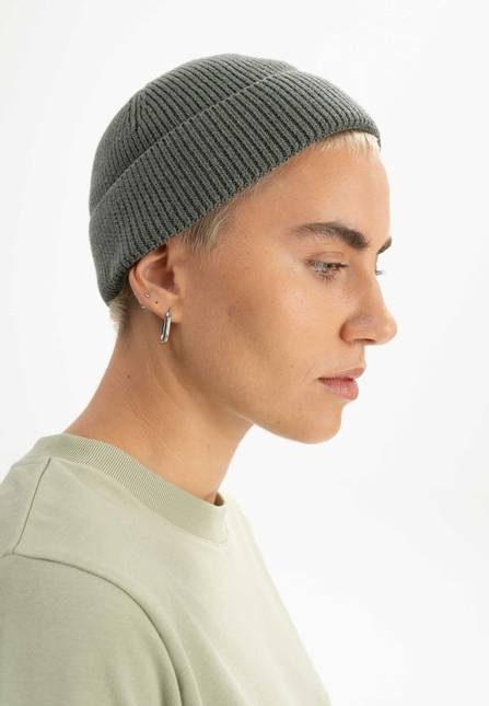 Melawear Unisex Kurze Rippstrick Mütze RAFI