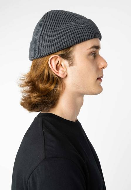 Melawear Unisex Kurze Rippstrick Mütze RAFI