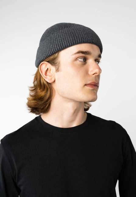 Melawear Unisex Kurze Rippstrick Mütze RAFI