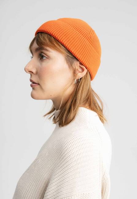 Melawear Unisex Kurze Rippstrick Mütze RAFI