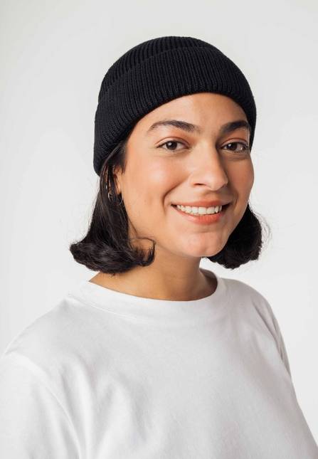 Melawear Unisex Kurze Rippstrick Mütze RAFI