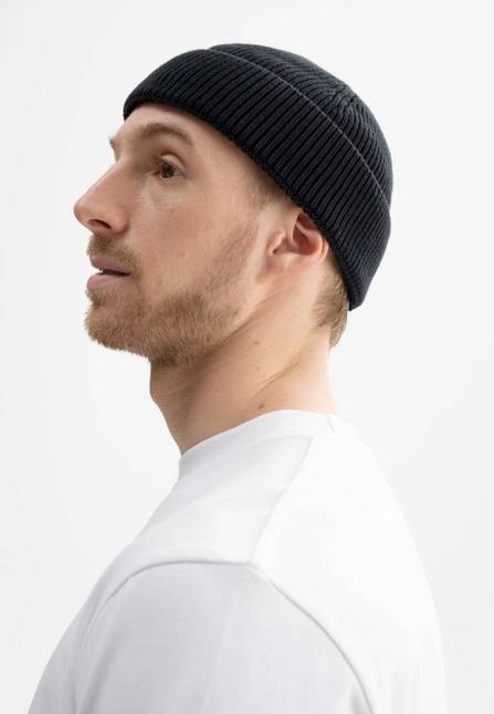 Melawear Unisex Kurze Rippstrick Mütze RAFI