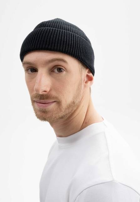 Melawear Unisex Kurze Rippstrick Mütze RAFI
