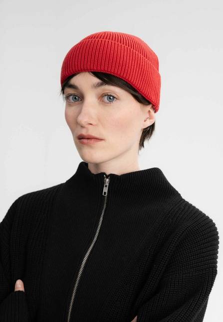 Melawear Unisex Kurze Rippstrick Mütze RAFI