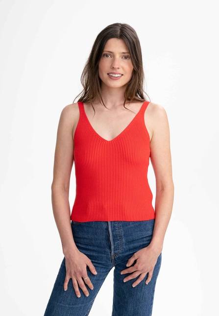 Melawear V-Neck Strick Top RHADA