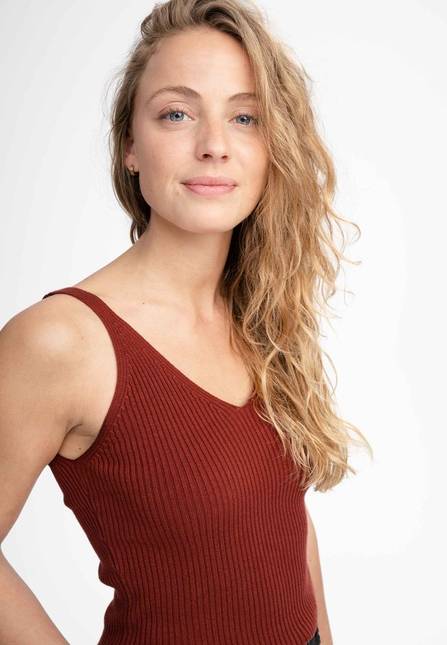 Melawear V-Neck Strick Top RHADA