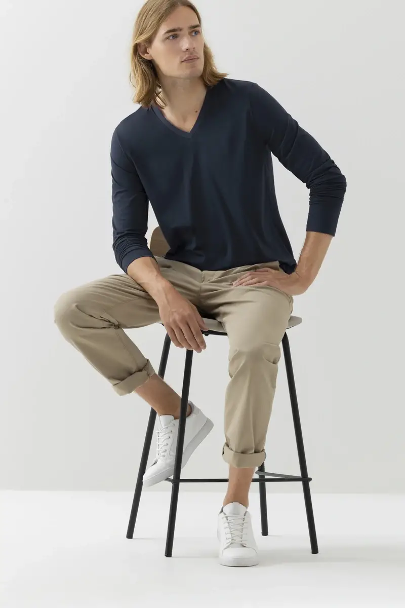 Merxx Langarm-Shirt Dry Cotton Colour