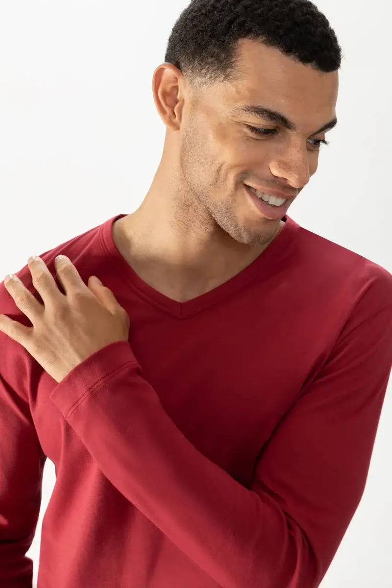 Merxx Langarm-T-Shirt Serie Solid Night