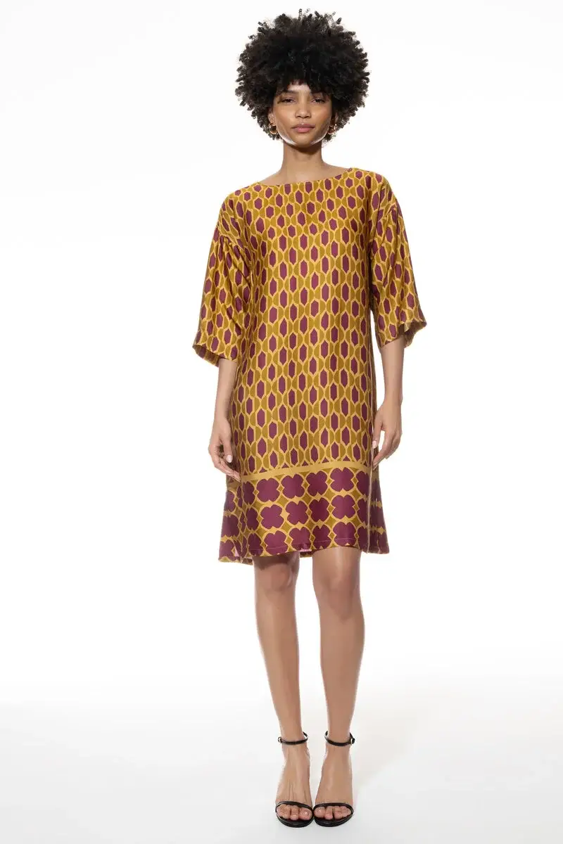 Merxx Nachthemd 3/4 Arm Serie Oriental Flow