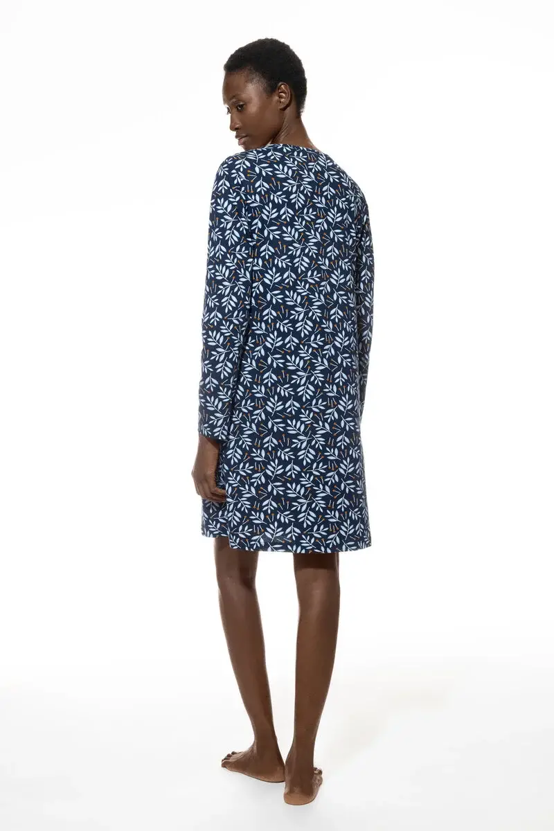 Merxx Nachthemd Langarm Serie Branches