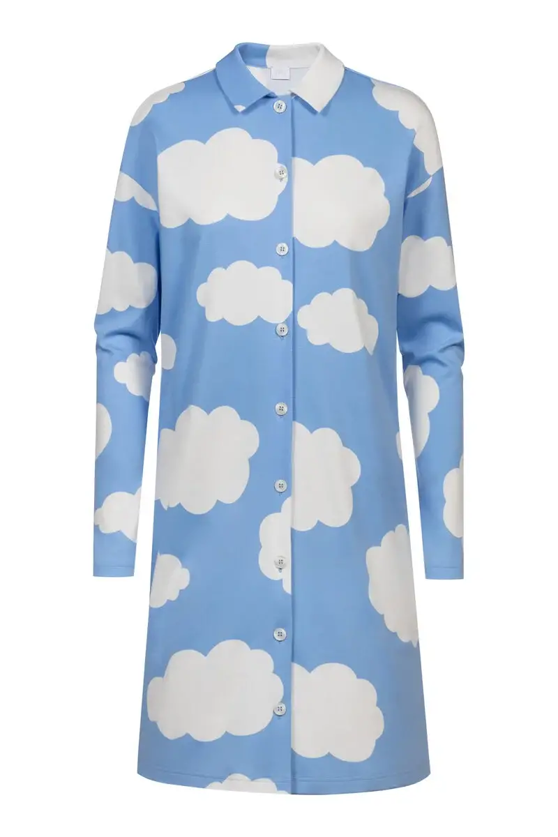 Merxx Nachthemd Langarm Serie Clouds