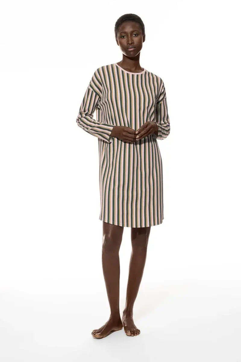 Merxx Nachthemd Serie Vivid Stripes