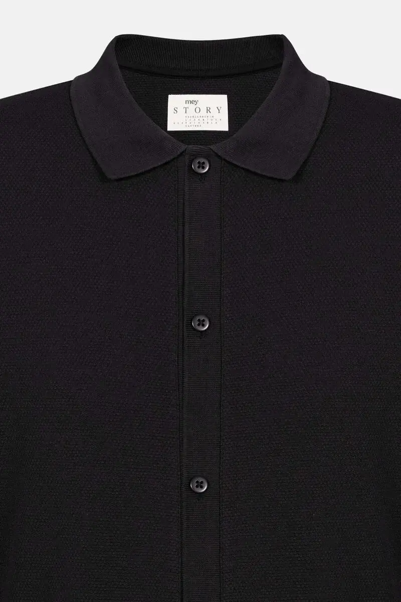 Merxx T-Shirt Langarm Serie Maglia Jacquard