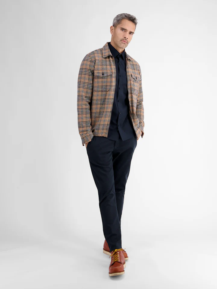 Lerros 2001050 BASIC POPLIN OVERHEMD (485 CLASSIC NAVY)