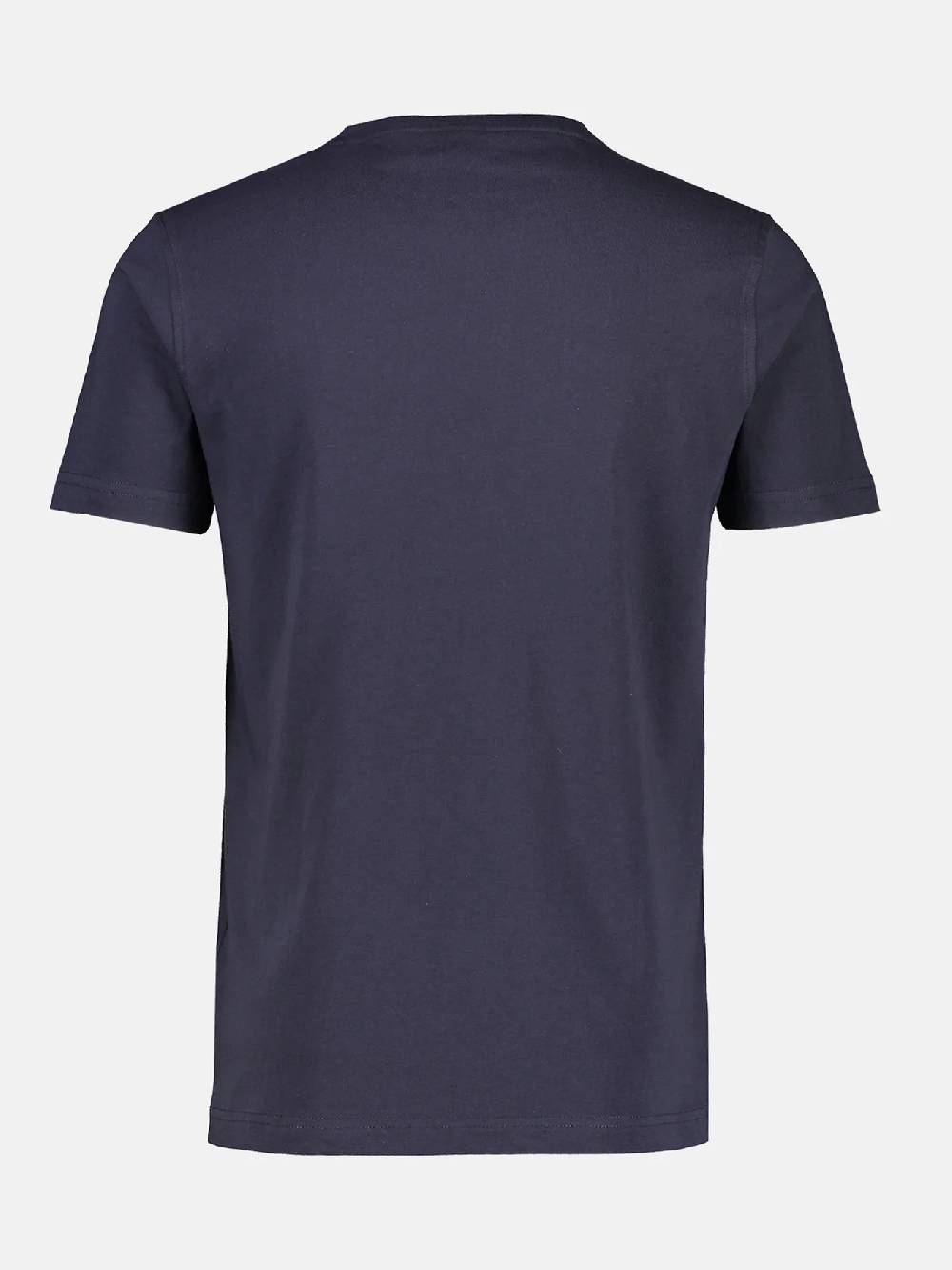 Lerros 2003000 KLASSIEK HEREN-T-SHIRT ME RONDE HALS (480 NAVY)