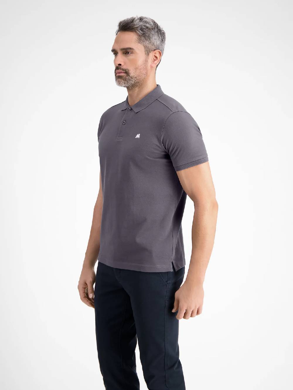 Lerros 2003200 BASIC POLOSHIRT EN PIQUÉKWALITEIT (269 ROCK GREY)