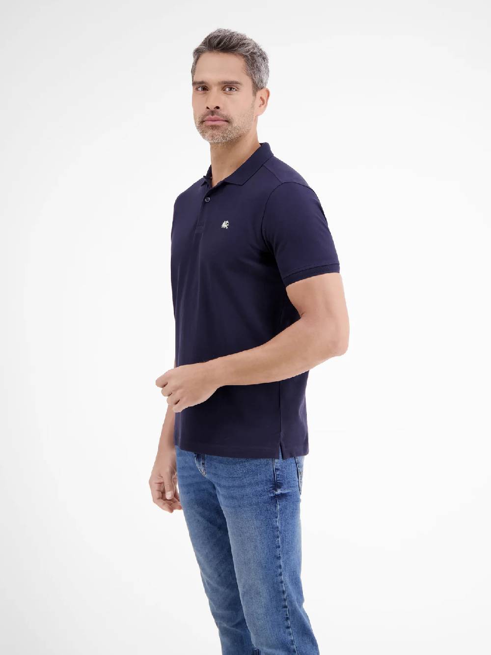 Lerros 2003200 BASIC POLOSHIRT EN PIQUÉKWALITEIT (480 NAVY)