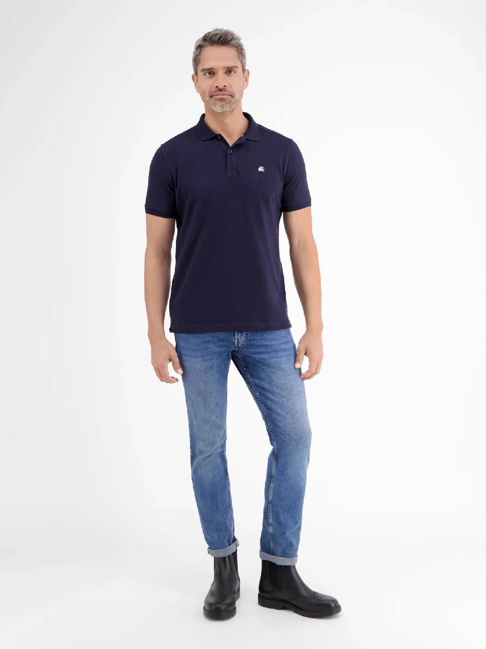 Lerros 2003200 BASIC POLOSHIRT EN PIQUÉKWALITEIT (480 NAVY)