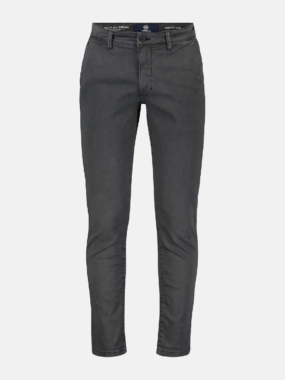 Lerros 2009114 CHINO VAN ZACHTE HYPERFLEX STRETCHKWALITEIT (289 DARK GRAPHITE)
