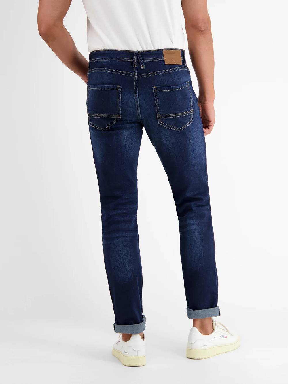 Lerros 2009329 BAXTER DENIM USED-LOOK RELAXED FIT (495 DARK BLUE)