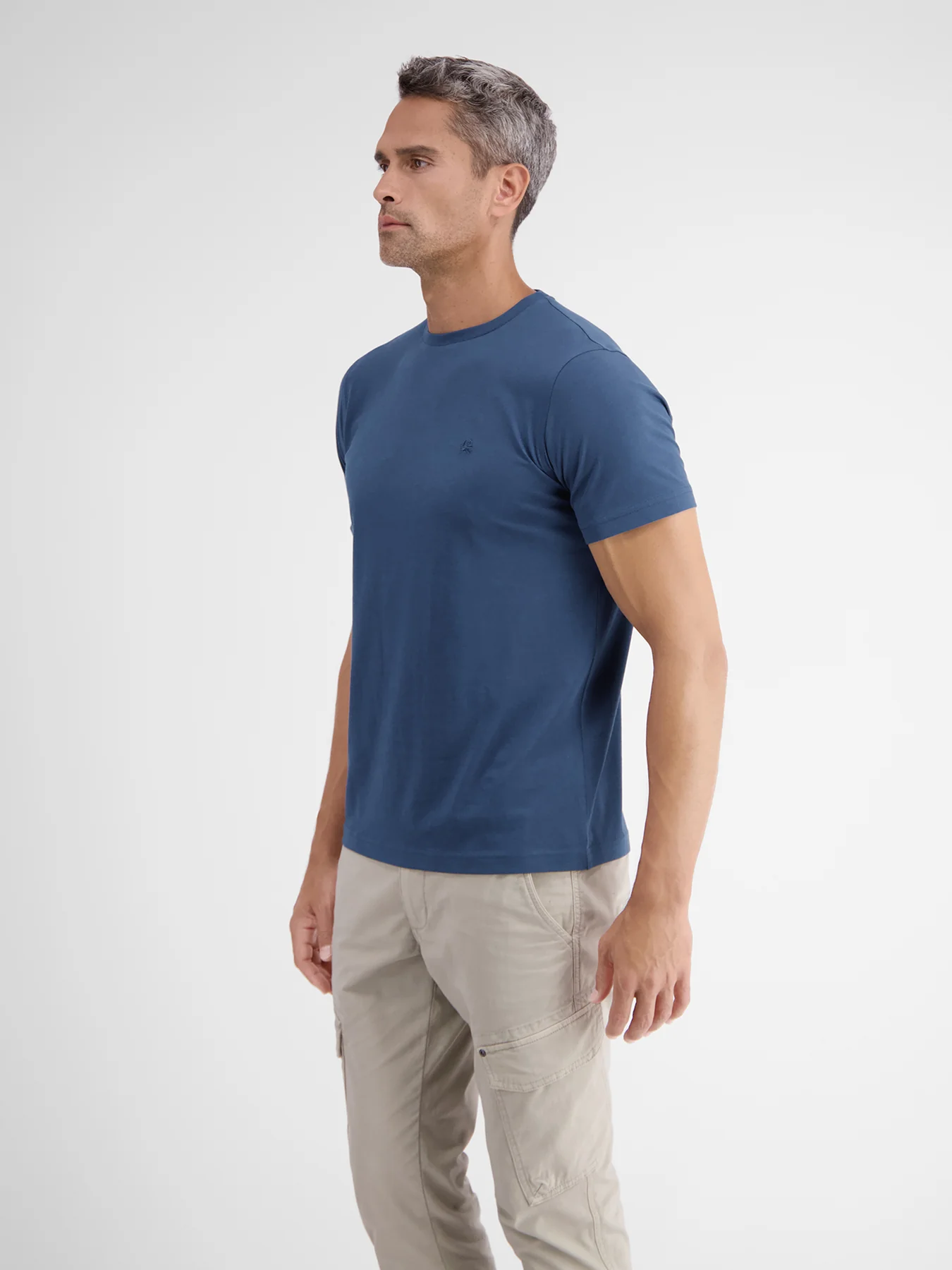 Lerros 23D3000 BASIC T-SHIRT IN VELE KLEUREN (448 STORM BLUE)