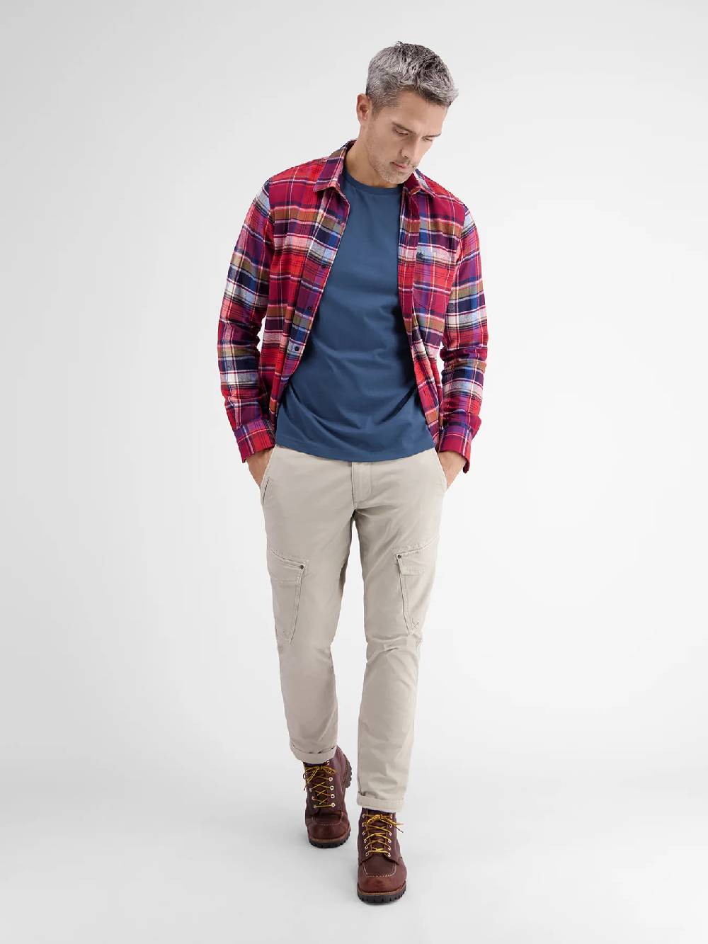 Lerros 23D3000 BASIC T-SHIRT IN VELE KLEUREN (448 STORM BLUE)