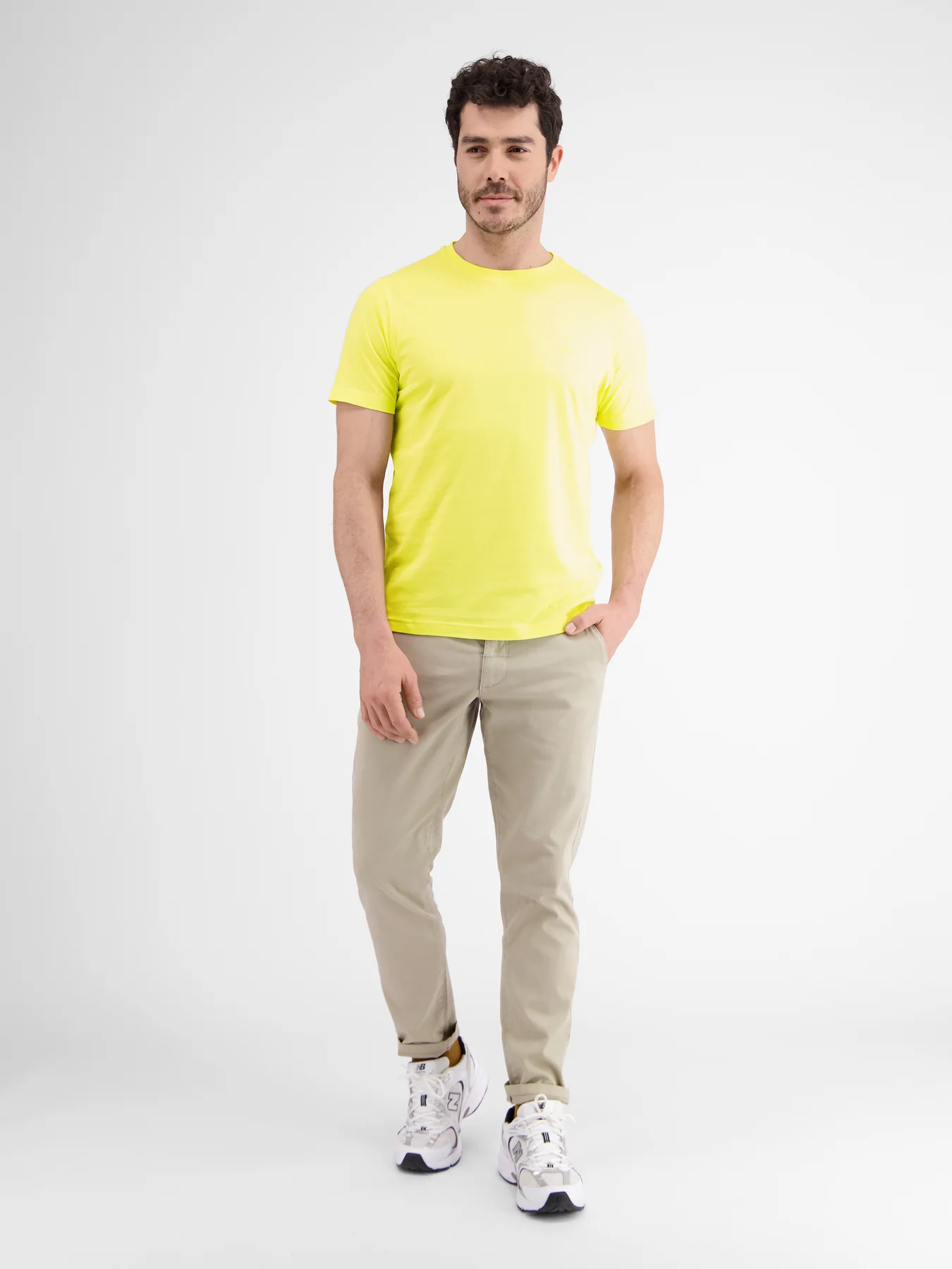Lerros 23D3000 BASIC T-SHIRT IN VELE KLEUREN (518 PURE LEMON)