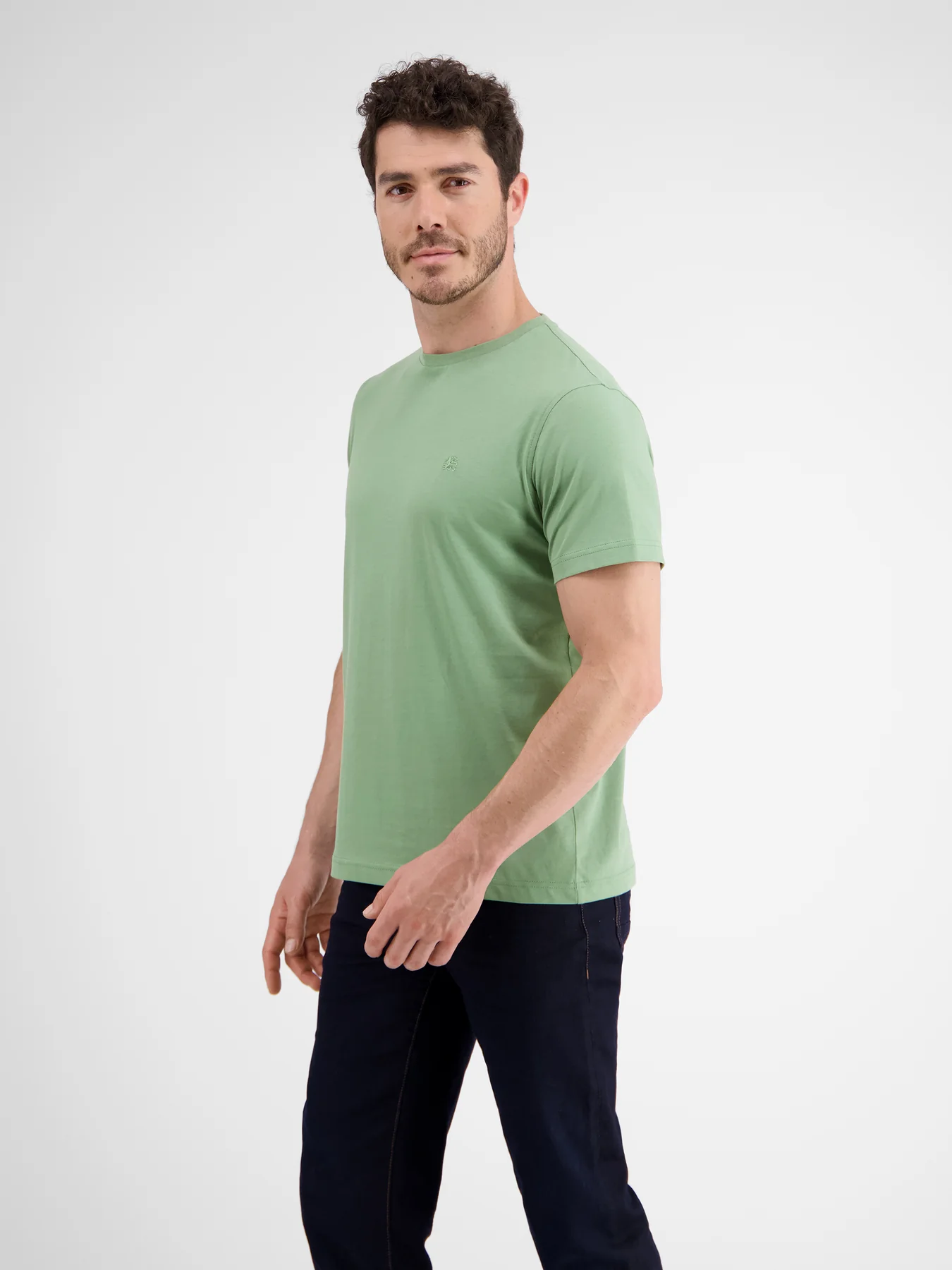 Lerros 23D3000 BASIC T-SHIRT IN VELE KLEUREN (612 SAGE GREEN)