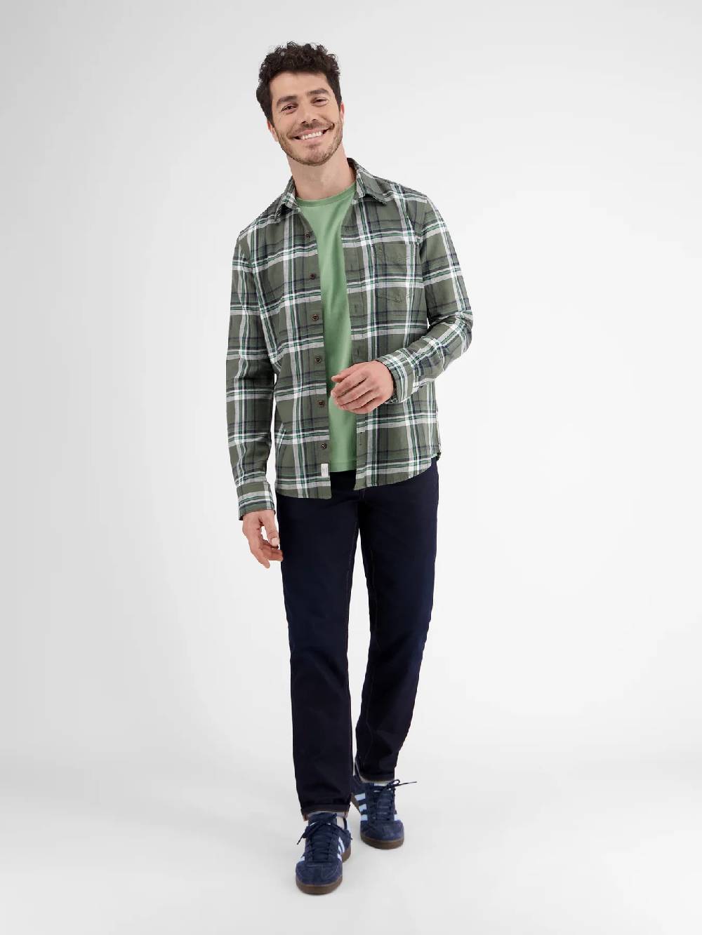 Lerros 23D3000 BASIC T-SHIRT IN VELE KLEUREN (612 SAGE GREEN)