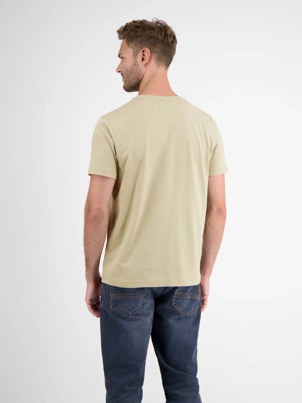 Lerros 23D3000 BASIC T-SHIRT IN VELE KLEUREN (707 SOFT STONE)