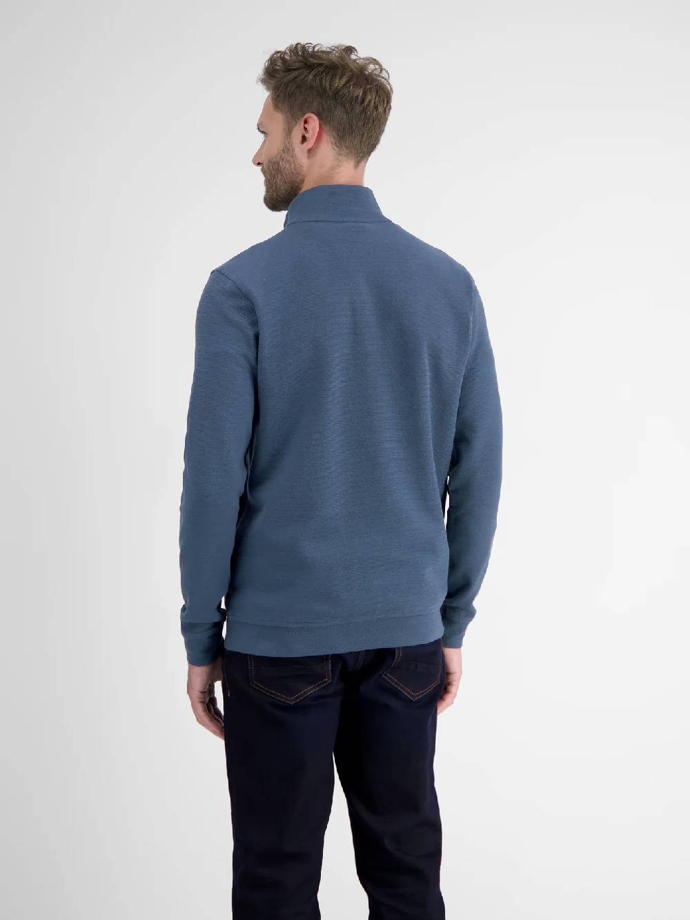 Lerros 23D4402 GESTRUCTUREERDE SWEATBROEK (448 STORM BLUE)