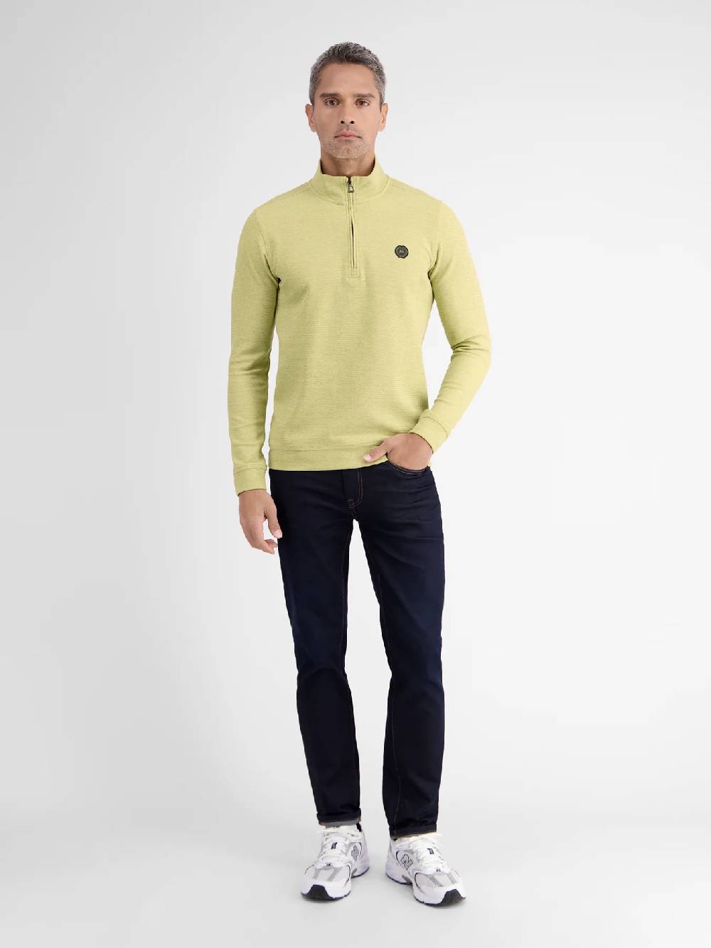 Lerros 23D4402 GESTRUCTUREERDE SWEATBROEK (518 PURE LEMON)