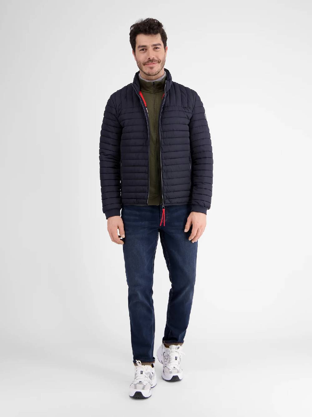 Lerros 23D4503 GESTRUCTUREERD SWEATJACK (659 AGED OLIVE)