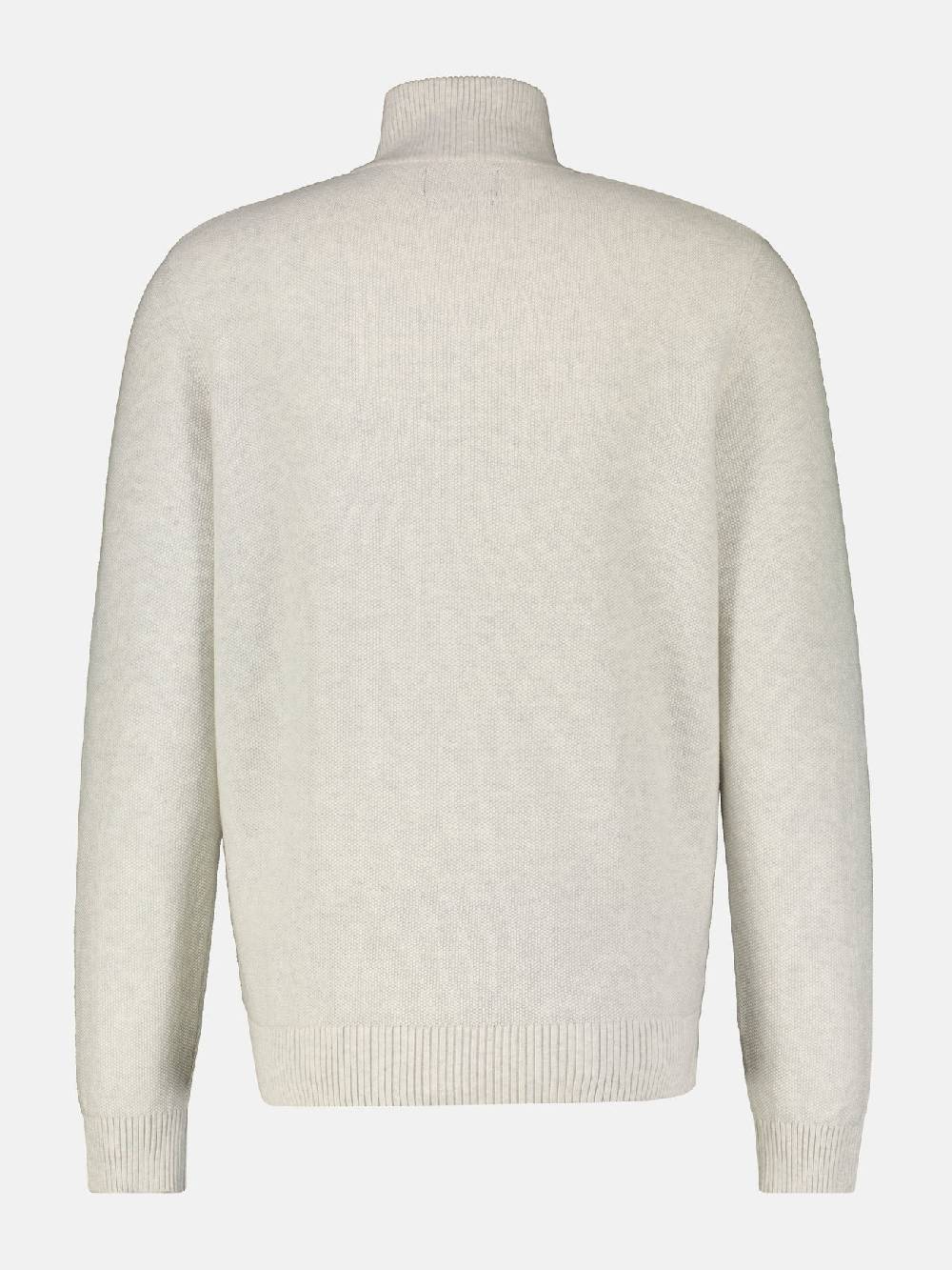 Lerros 23D5503 VEST MET OPSTAANDE KRAAG (127 FOG WHITE MELANGE)