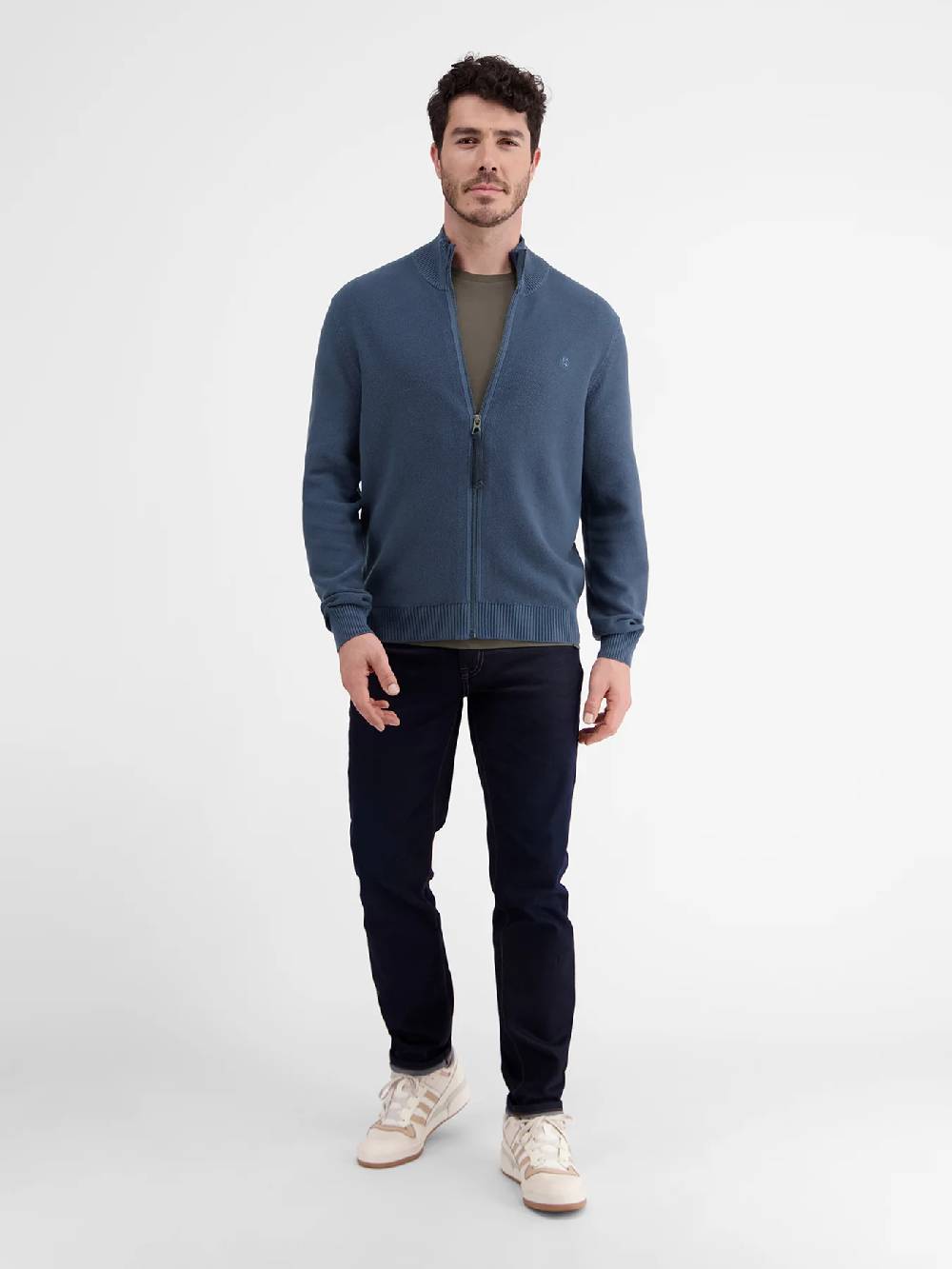 Lerros 23D5503 VEST MET OPSTAANDE KRAAG (448 STORM BLUE)