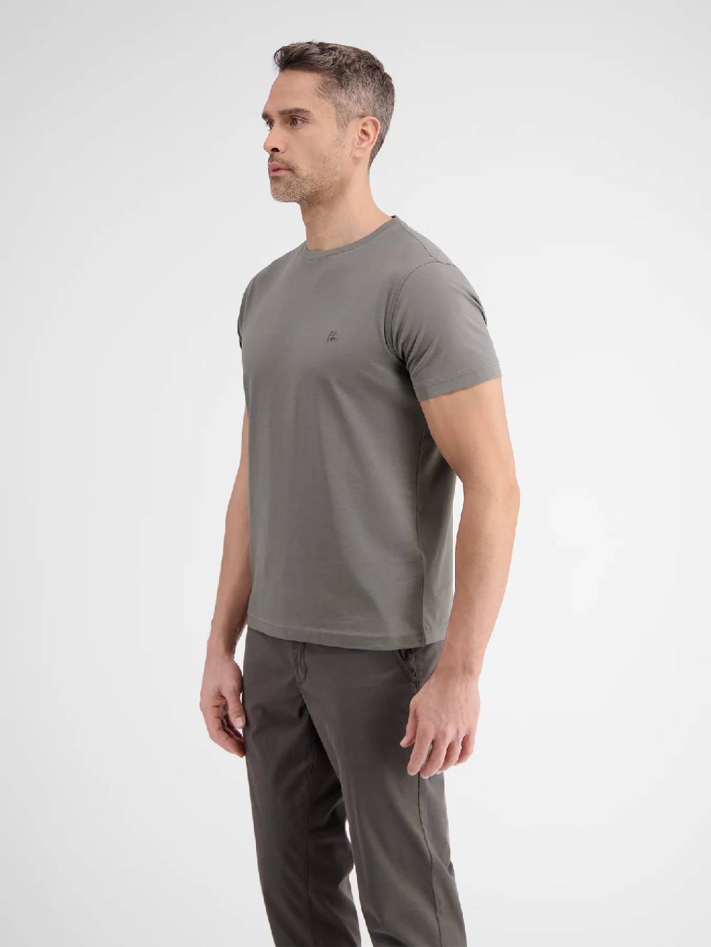 Lerros 2423000 EFFEN BASIC T-SHIRT LOGOSTEEK (277 BASALT GREY)