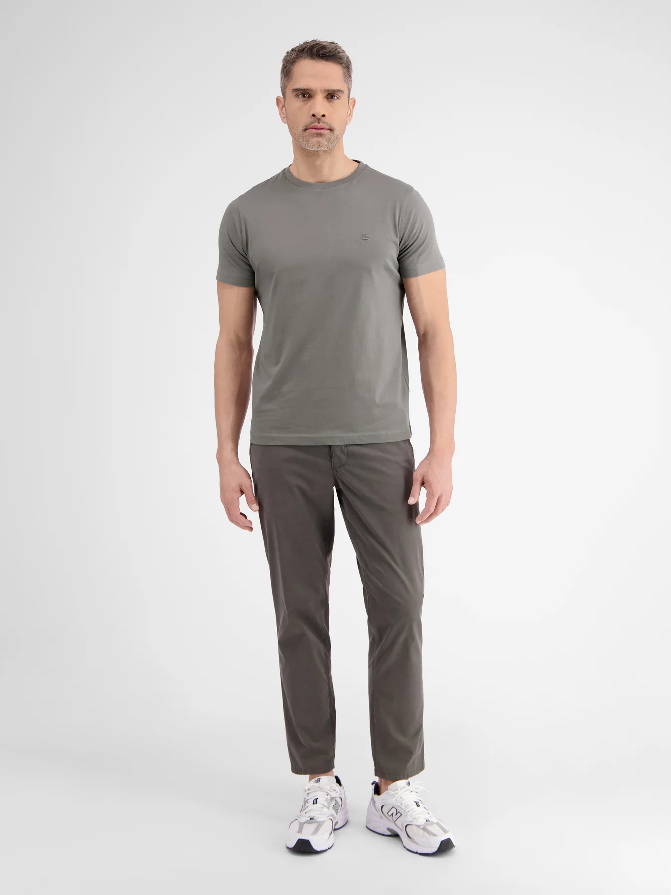 Lerros 2423000 EFFEN BASIC T-SHIRT LOGOSTEEK (277 BASALT GREY)