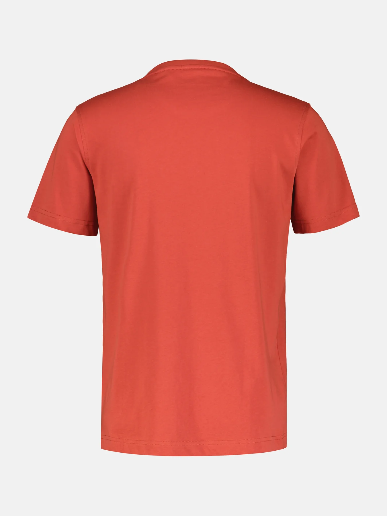 Lerros 2423000 EFFEN BASIC T-SHIRT LOGOSTEEK (327 DEEP CORAL RED)