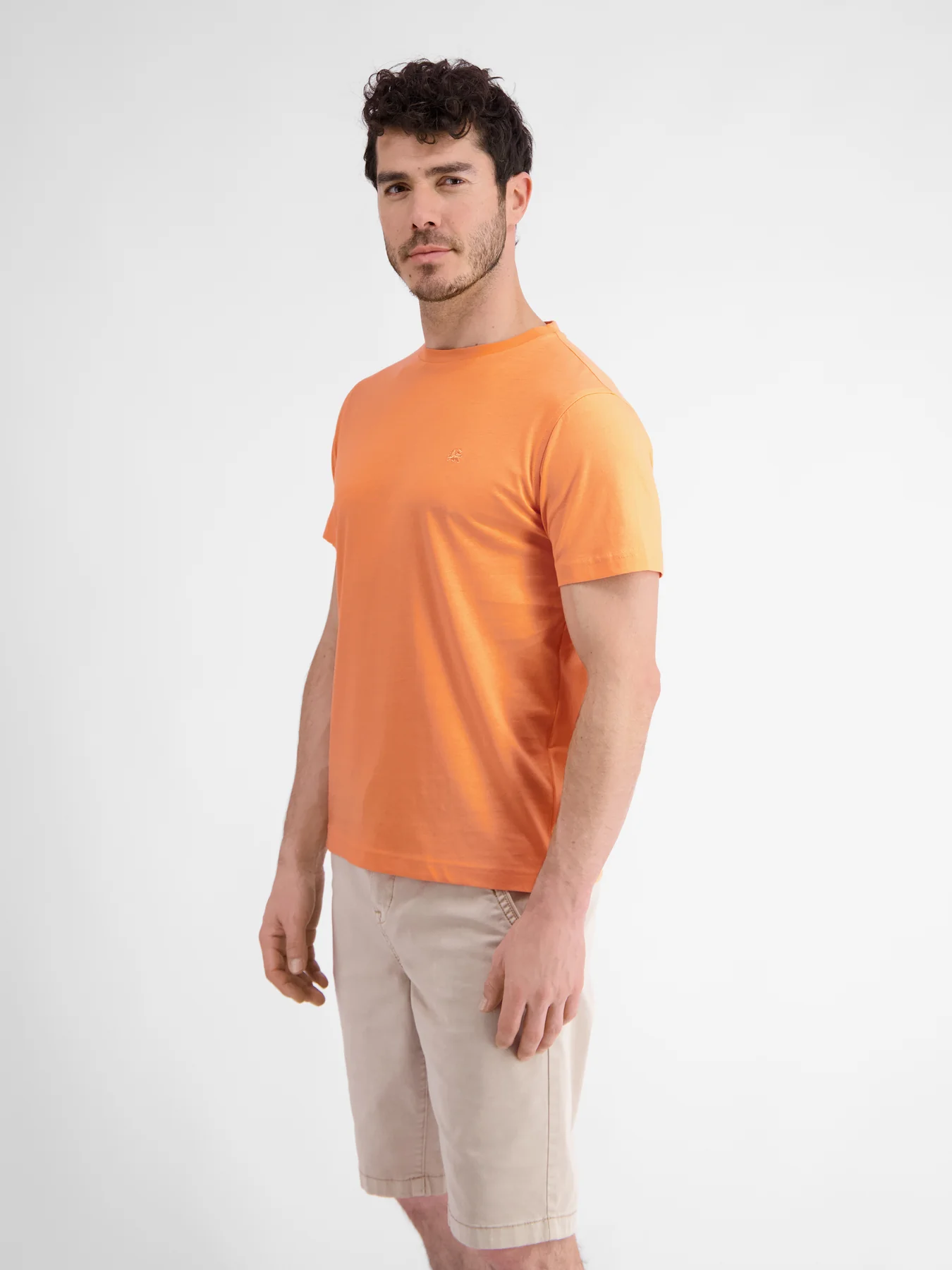 Lerros 2423000 EFFEN BASIC T-SHIRT LOGOSTEEK (927 MELLOW PEACH)