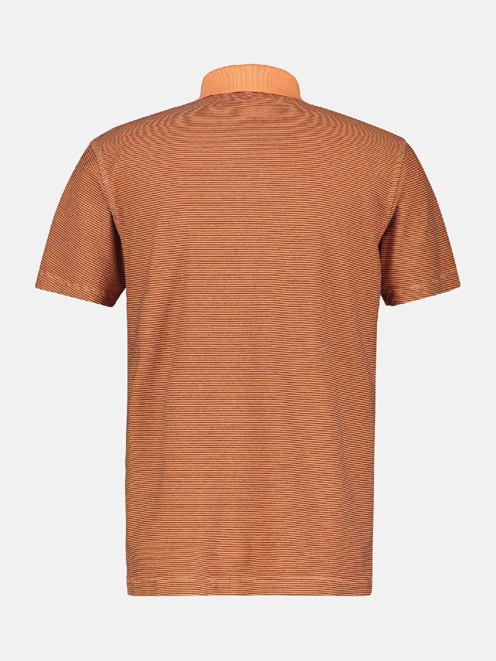 Lerros 2423211 GESTREEPT POLOSHIRT (927 MELLOW PEACH)