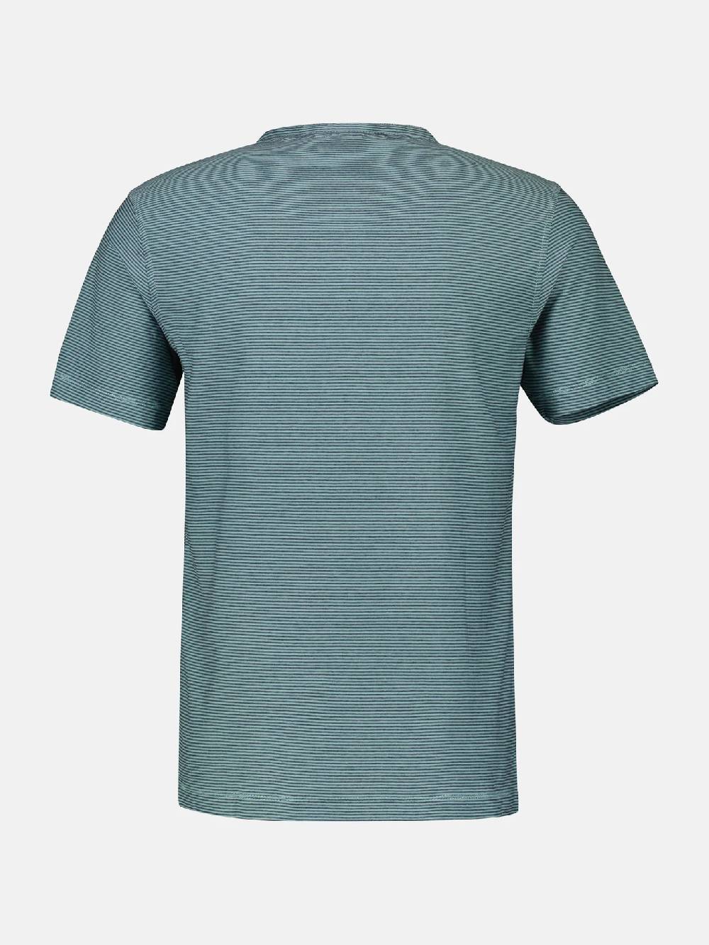 Lerros 2423910 GESTREEPT SERAFINO OVERHEMD (622 COASTAL SEA BLUE)