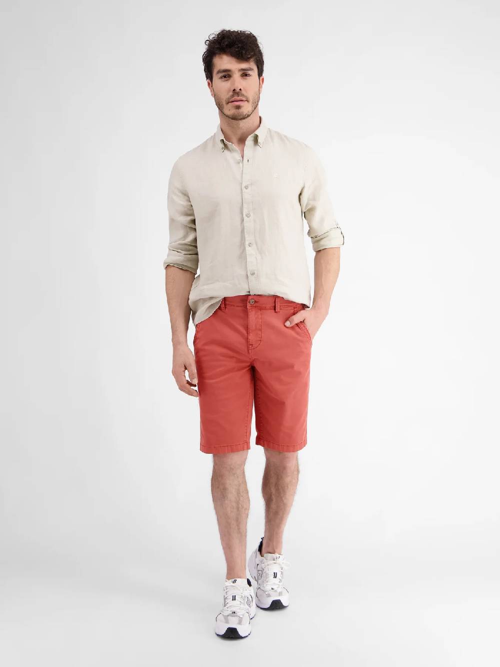 Lerros 2439213 STRETCHCHINO-BERMUDA (347 DEEP CORAL RED)