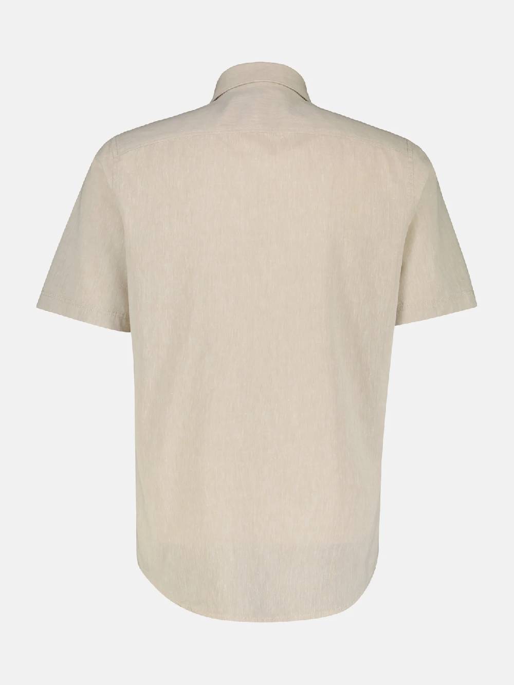 Lerros 2442010 CASUAL KATOENEN LINNEN OVERHEMD (705 LIGHT DUNE BEIGE)
