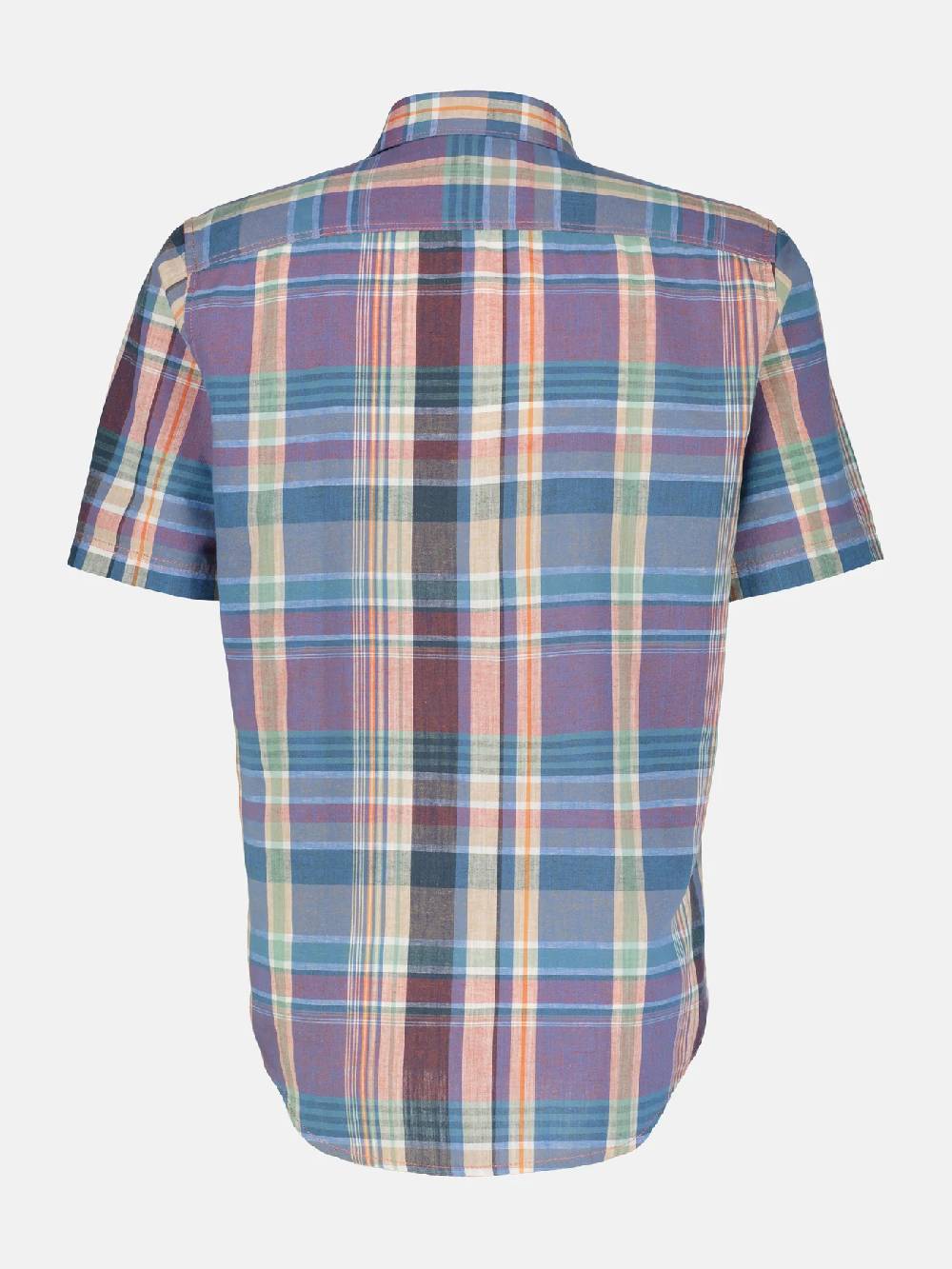 Lerros 2442011 GERUIT OVERHEMD KATOEN-LINNENMIX (327 DEEP CORAL RED)