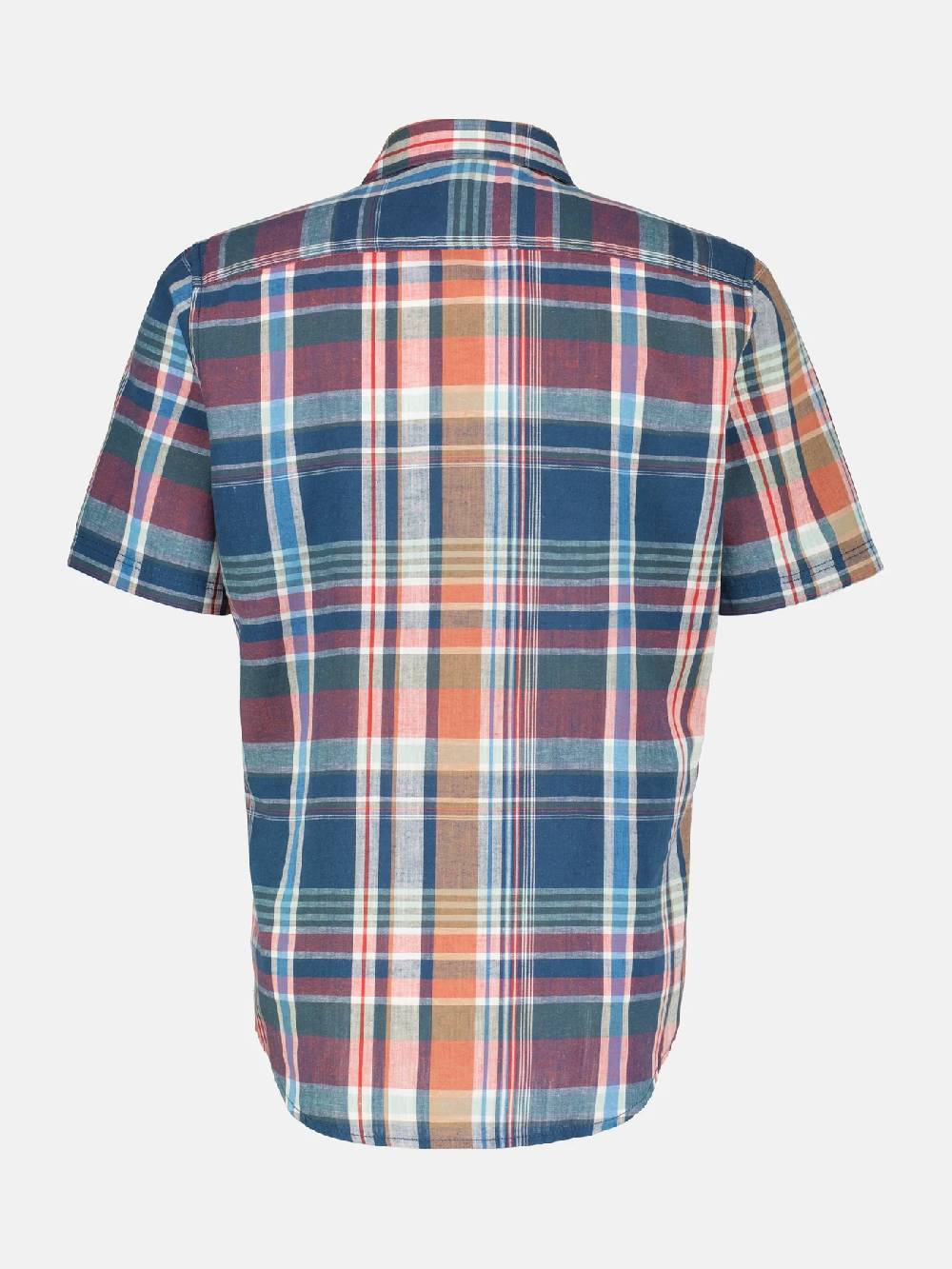 Lerros 2442011 GERUIT OVERHEMD KATOEN-LINNENMIX (448 STORM BLUE)