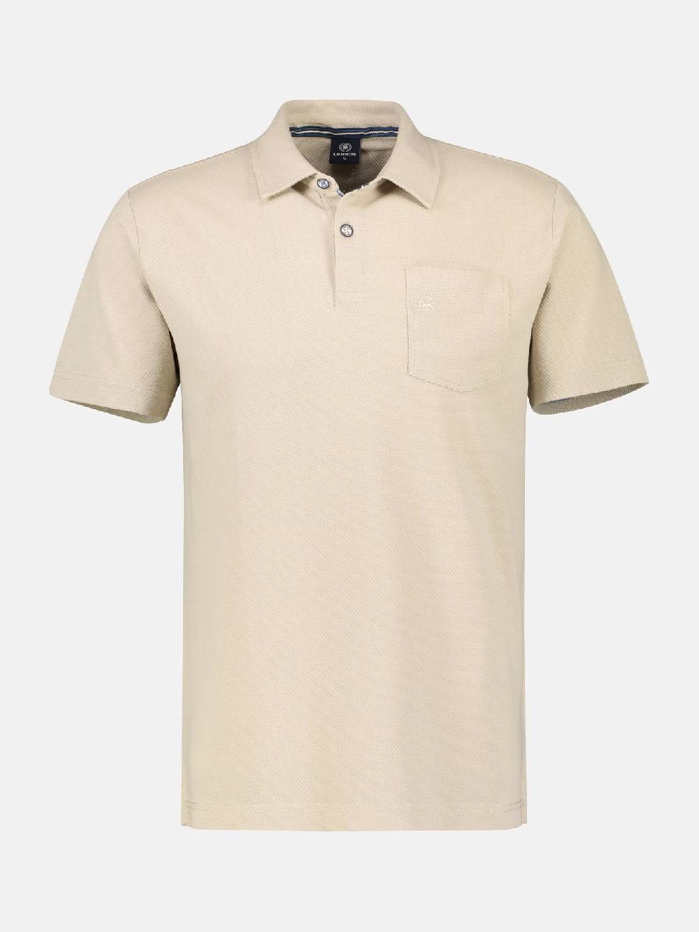 Lerros 2443204 POLOSHIRT IN SPORTIEVE WAFELPIQUÉKWALITEIT (705 LIGHT DUNE BEIGE)