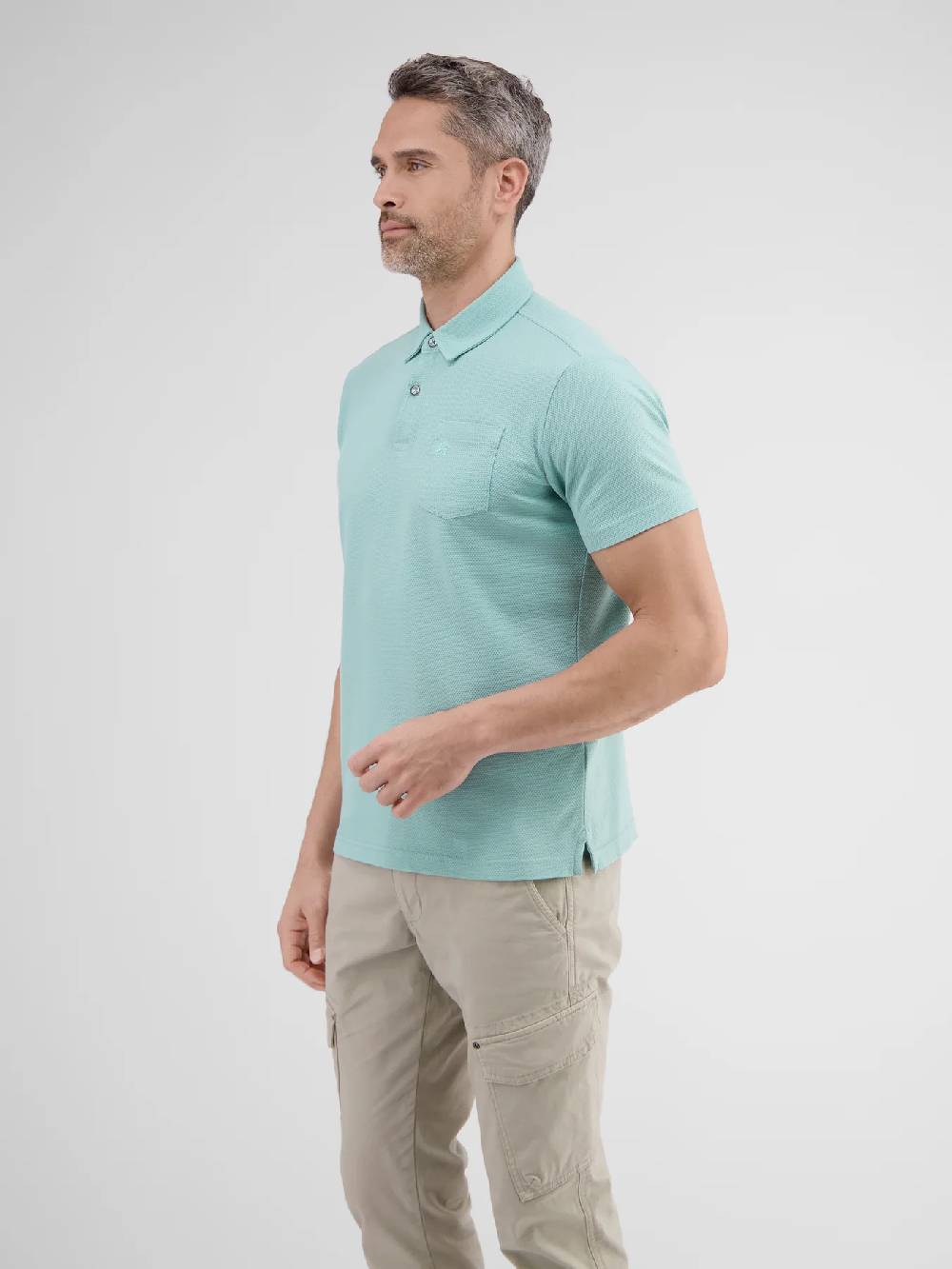 Lerros 2443204 POLOSHIRT IN SPORTIEVE WAFELPIQUÉKWALITEIT (622 COASTAL SEA BLUE)