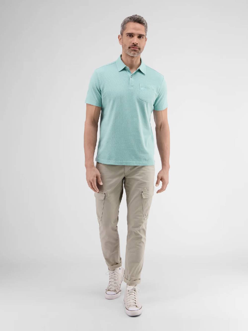 Lerros 2443204 POLOSHIRT IN SPORTIEVE WAFELPIQUÉKWALITEIT (622 COASTAL SEA BLUE)