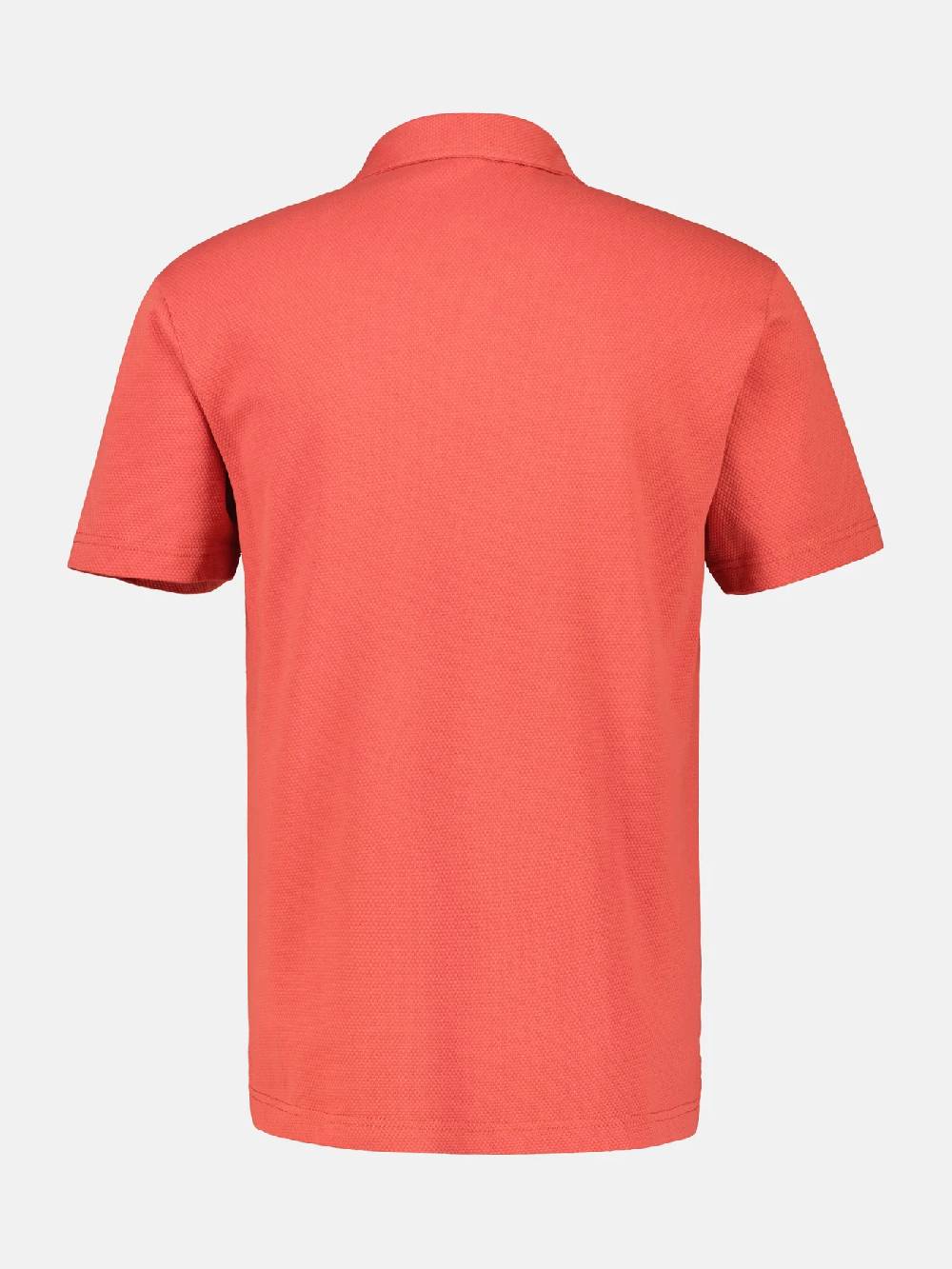 Lerros 2443204 POLOSHIRT IN SPORTIEVE WAFELPIQUÉKWALITEIT (327 DEEP CORAL RED)